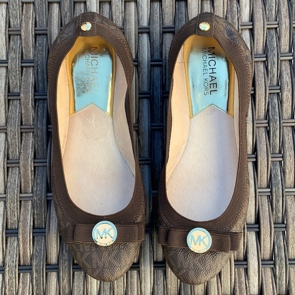 Michael MICHAEL KORS Dixie Ballet Flat - Brown - Picture 1 of 11